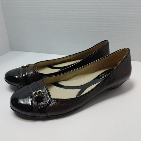 Naturalizer N5 Comfort shoes Brown & Black Women Slip On Shoes Low Heels Flats - Picture 11 of 14